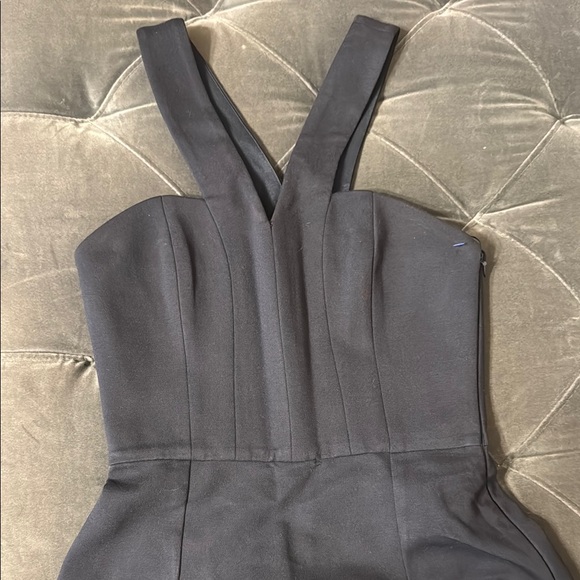 Nicholas Elegant navy blue Asymmetrical Dress - Picture 7 of 14